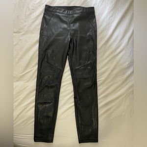 Free People Black Vegan Leather Pants
